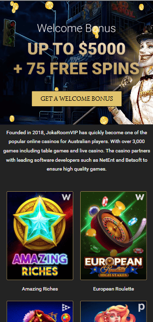 JokaRoom login JokaRoom login